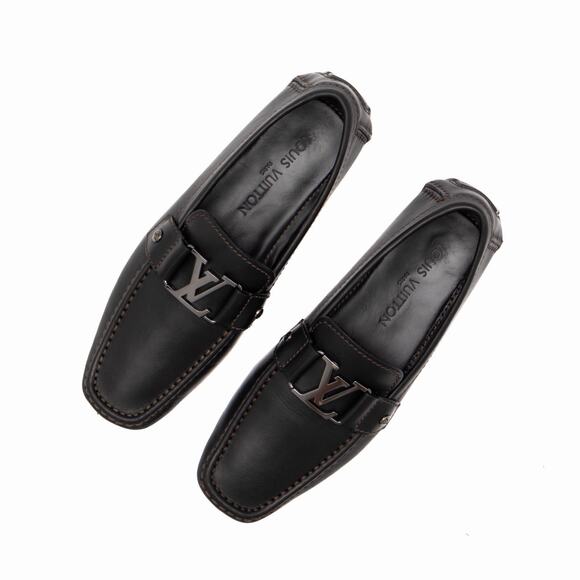 Louis Vuitton Men\'s Monte Carlo Buckle Moccasin Loafers Black Leather US 7.5 main image 16